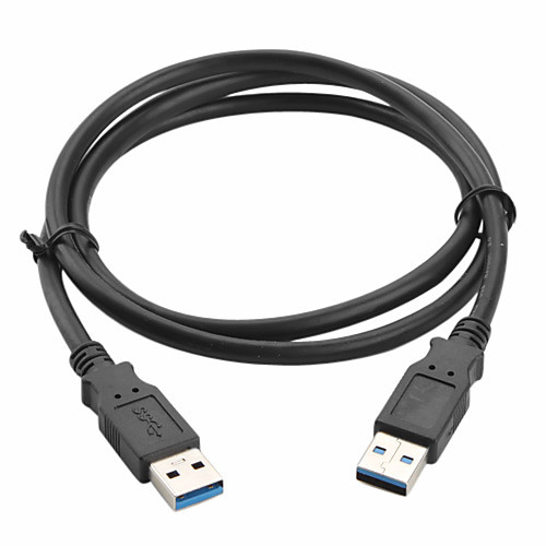 высокоскоростной USB 3.0 утра до утра удлинитель (1 м, черный)