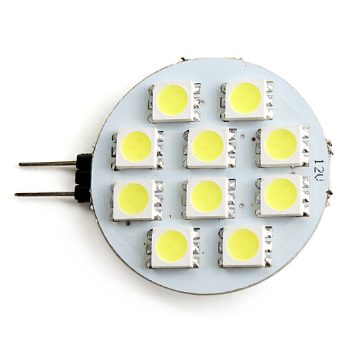 Точечная LED лампа (12V), естественный белый свет, G4 2W 10x5050SMD 80LM 5500K