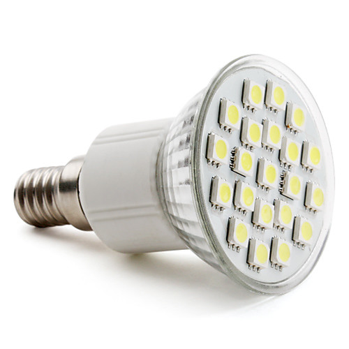 e14 5050 SMD 21-белых под руководством 200-220lm лампочки (230, 3-3.5W)