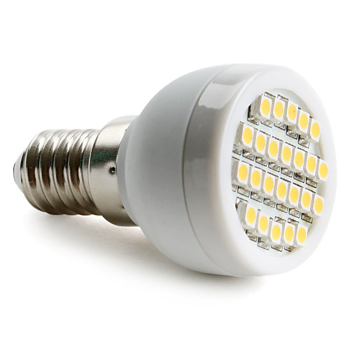 1W E14 2700K 60lm 24x3528smd теплый белый свет водить пятна лампы (220-240V)