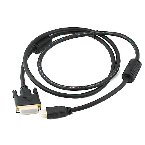 Позолоченные 24 1 DVI-D мужчин v1.3 HDMI Мужской (5 футов)