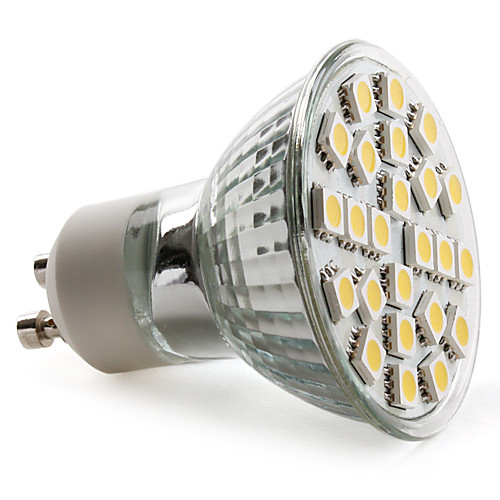 GU10 3.5W 24x5050 SMD 130-150LM 2800-3200K теплый белый свет привели пятно лампы (230)