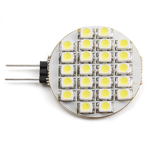 g4 1-24x3528 SMD 1.5W 50-60lm 6000-6500K естественный белый свет привели пятно лампы (12)