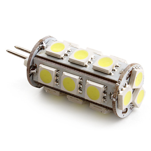 G4 18x5050 SMD 2-2,5 Вт 180-200 люмен 6000-6500 K лампа-кукуруза естественный белый свет (12 В)