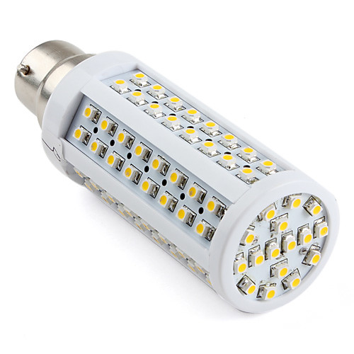 b22 112-SMD 3528 5,5-6W 750LM 2800-3500K теплый белый привело лампочки кукурузы (220-240V)