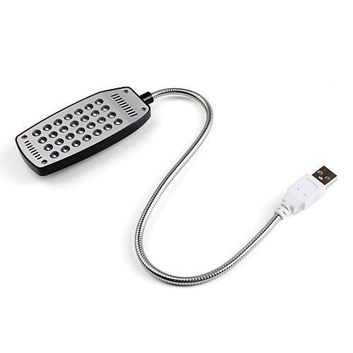 28-светодиодный Белый свет лампы регулируемым настольным компьютером (USB)
