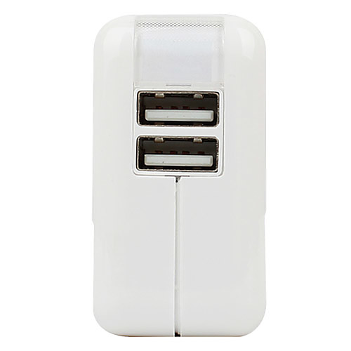 USB порт, зарядное устройство с LED для iPad ,iPhone и iPod (110V-240V,2.1A)