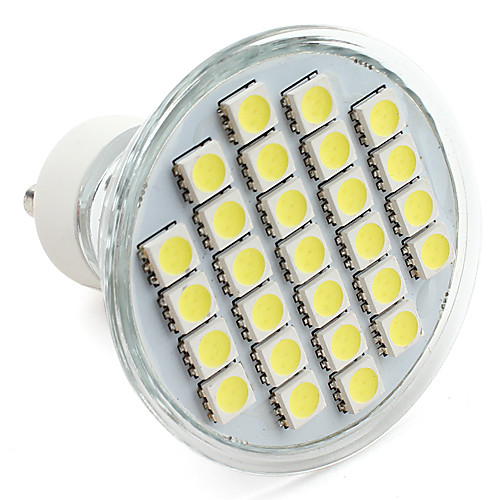 gu10 27-5050 SMD 4W 300lm 6000-6500K естественный белый свет привели пятно лампы (220-240V)