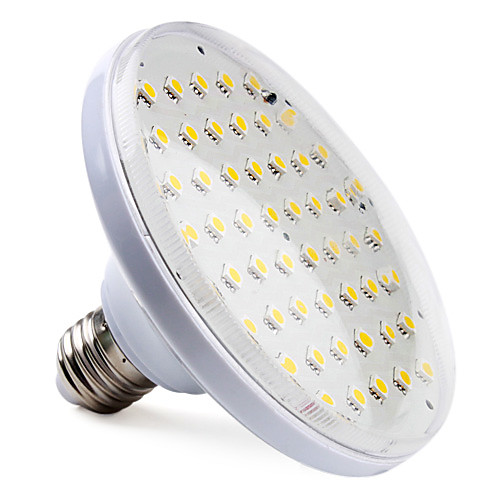 e27 52x5050 SMD 7,5-8.5W 450-650lm 2800-3300K теплый белый свет привели пятно лампы (220-240V)