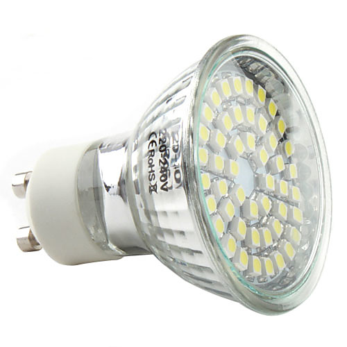 GU10 2.5W 48x3528 SMD 140-180LM 6000-6500K Natural White Light LED Spot Bulb (220-240V)