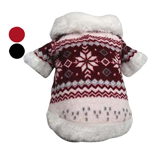 Курточка со снежинками для собак (XS-XL, разные цвета)