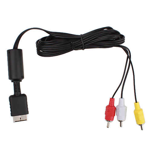 Замена композитный видео и аудио AV-OUT кабель для PS2 (1,85-длина)