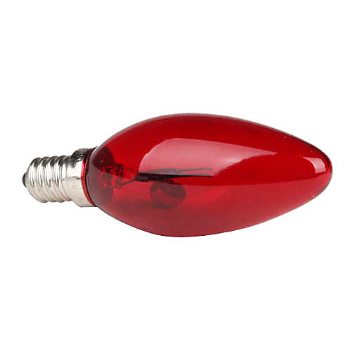 e14 1-светодиодный красный свет свечи лампы накаливания (220)