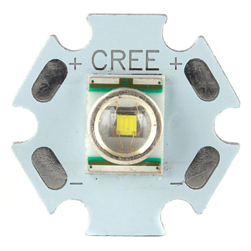 DIY Cree 3W 107lm 6000-7000K Белый свет светодиодный излучатель с алюминиевым основанием (3.2-3.6В)