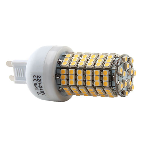 Светодиодная лампа-кукуруза G9 138-3528 SMD 7 Вт 350-450 лм 2800-3300 K теплый белый свет (220-240 В)