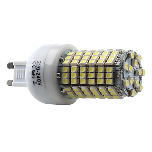 LED лампа типа Корн (220-240V), натуральный белый свет, G9 138-3528 SMD 7W 350-450LM 6000-6500K