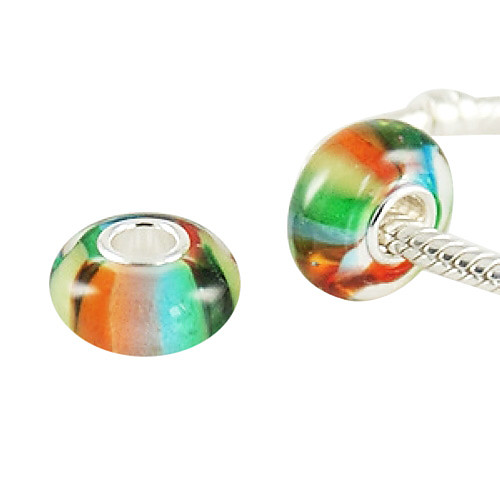 S925 Murano Lampwork стеклянные бусины (смешанные)