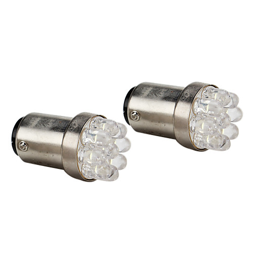 1157 0.4W 9-белой светодиодной лампочки для ламп автомобилей тормозные (2-Pack, DC 12V)