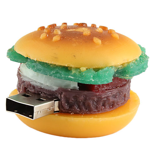 16GB Hamburger-Shaped USB 2.0 Flash Drive (коричневый)