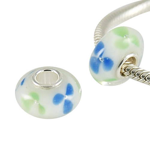 S925 Murano Lampwork стеклянные бусины (смешанные)