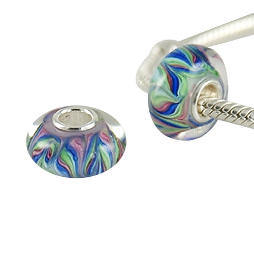 S925 Murano Lampwork стеклянные бусины (смешанные)