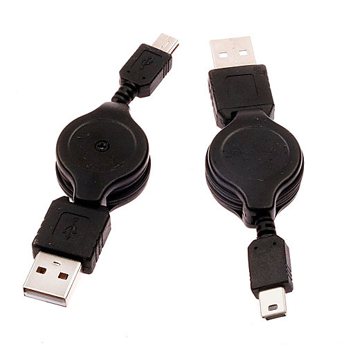 выдвижной мужской USB2.0 к USB2.0 мини мужчины кабель