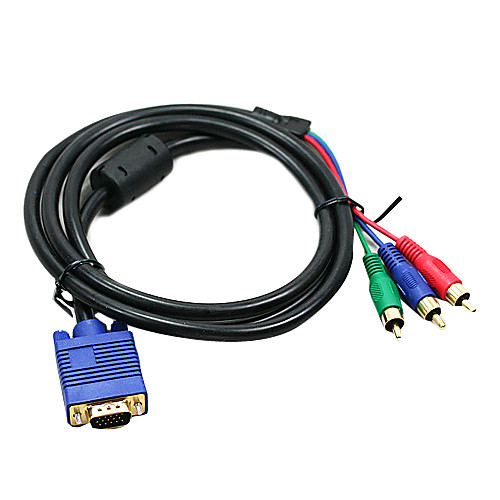 Медный провод VGA - 3RCA, 1,5 м