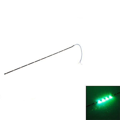 30см 11-светодиодный мигающий зеленый свет Газа лампы для автомобилей (DC 12V)