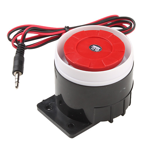 120dB Громкая сирена охранной сигнализации Роге спикера Buzzer (Black & Red, 6 ~ 16V)