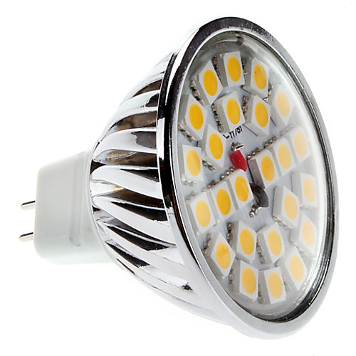 Точечная светодиодная лампа MR16 5 Вт 450-550 лм 3000-3500 K теплый белый свет (12 В)