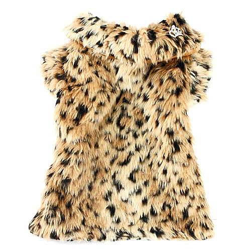 Благородный печати Leopard Стиль Pet пальто для собак (XS-XL)