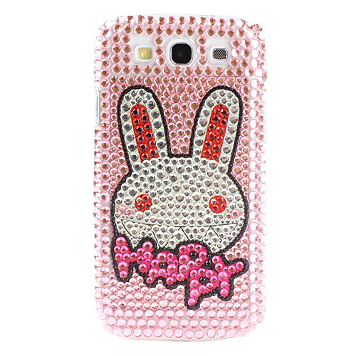 Сияющий Rhinestone кролик Pattern Жесткий чехол для Samsung Galaxy I9300 S3