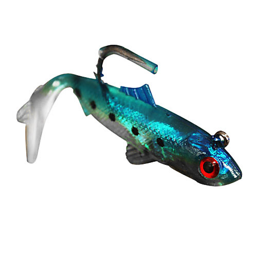 Swordfish Мягкие приманки тонущий резиновые Fishing Lure 2шт (цвет ассорти)