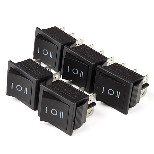 Электрическая 6-Pin Power Control On / Off Rocker Switch (5-Pack)