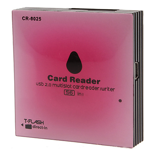56-в-1 USB 2.0 Card Reader для CF/MS/SD/MMC/XD/TF/M2/Mini SD Card