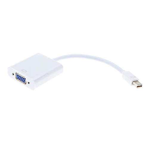 Mini DisplayPort на VGA Женский Адаптер кабеля для Macbook (белый)