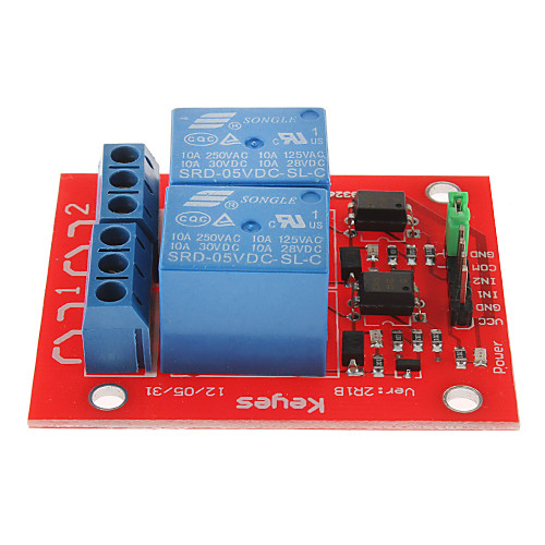 2-х канальный релейный модуль 5В для (для Arduino) DSP AVR PIC рука