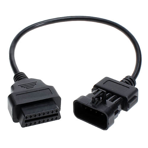 OBD OBD2 10 Pin на 16-контактный разъем Диагностический адаптер для OPEL