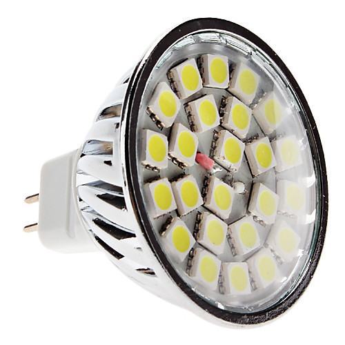 MR16 5W 24x5050 SMD 380-420LM 6000-6500K Белый свет природных LED Spot Лампа (12)