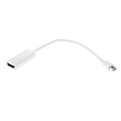 Кабель-адаптер Mini DisplayPort к HDMI гнезду для Macbook (белый)