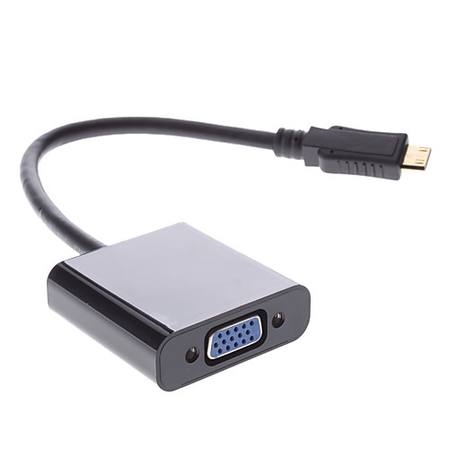 Mini HDMI мужчина к VGA Женский адаптер кабеля для мобильных телефонов и других