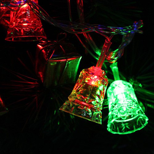 7M 30-светодиодный Tinkle-Bell-Shaped Красочный светодиодные Газа Fairy лампы для фестиваля украшения (220)
