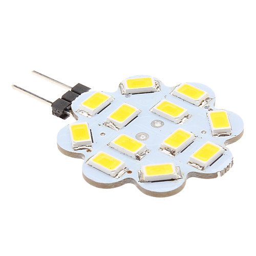 LED лампа в форме лотоса (12V), теплый белый свет, G4 3W 12x5630 SMD 240-270LM 3000-3500K