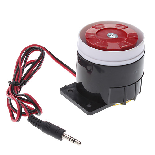 120dB Громкая сирена охранной сигнализации Роге спикера Buzzer (DC 6 ~ 16V, Black Red)