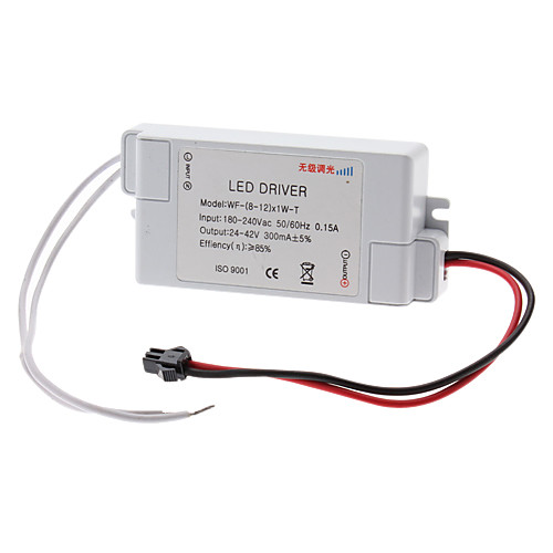 8-12W Dimmable Светодиодный источник постоянного тока питания Driver (180-240V)