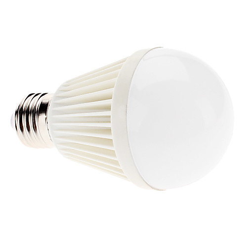E27 9W 630-720m 6000-6500K естественный белый свет привел шар лампы (110-240V)