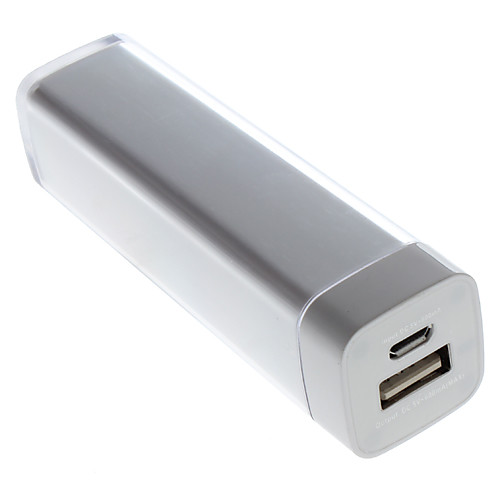 перезаряжаемые портативный аварийного с USB-кабель для Iphone 6/6 плюс / 5с / 4s / 5 / samsungs3 / S4 / S5 (2600mAh)