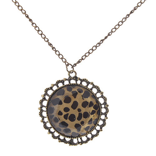 Z&x винтажном стиле Leopard грань кристалла ожерелье