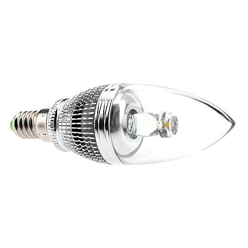 E14 3W 210-240LM 3000-3500K теплый белый свет лампы светодиодные свечи (85-265В)