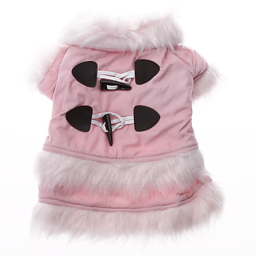 Замшевые Velvet Top Coat класса для собак (розовый, XS-XL)